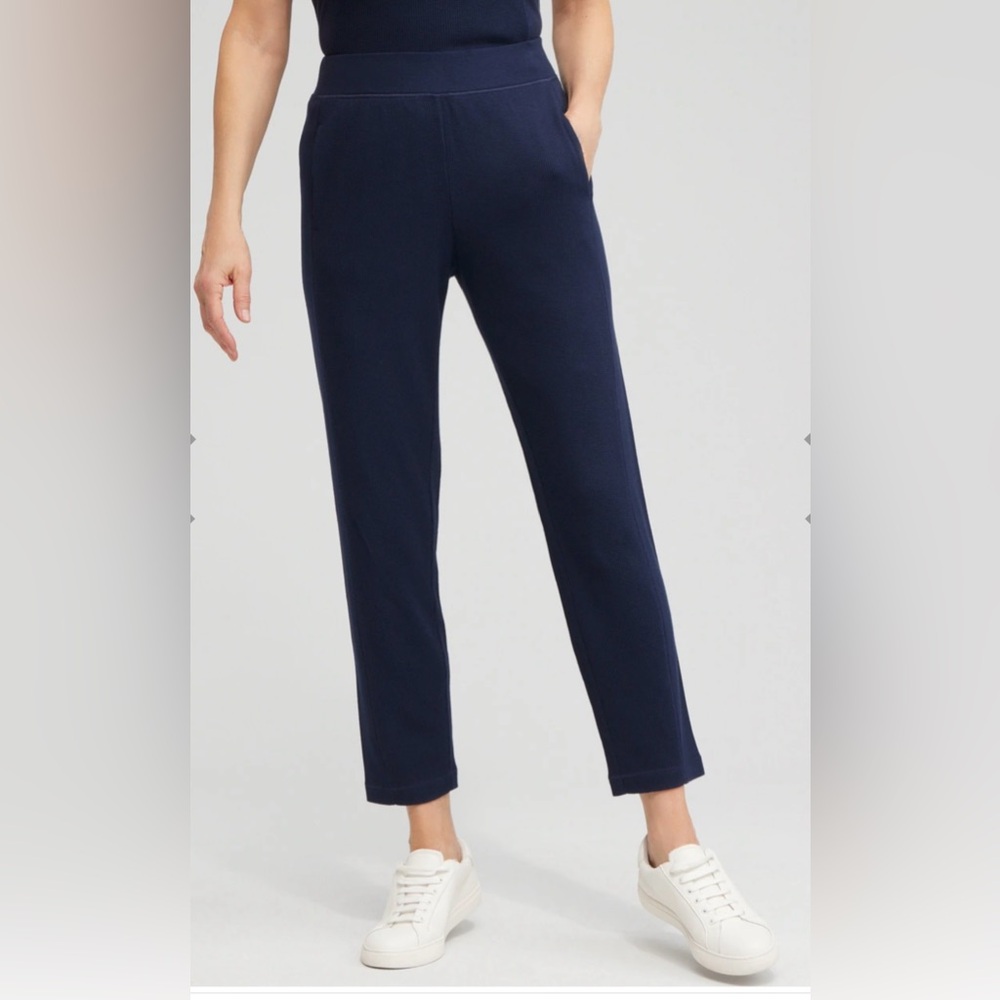 🌷Chico’s Zenergy Waffle Knit Pants Navy Blue Sz 4 (20 / XXL)